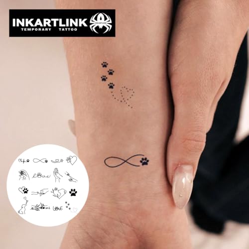 INKARTLINK Temporary Tattoos - 16 Designs, 1-2 Week Wear