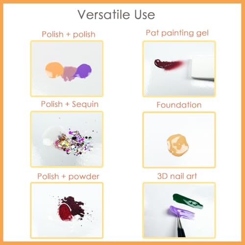 100 Sheets Waterproof Gel Nail Polish Palette Paper for Nail Art