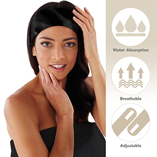 Boca Terry Makeup Headband 3-Pack | 100% Cotton Spa Headbands