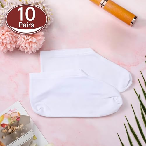 Geyoga 10 Pairs Moisturizing Cotton Socks for Dry Feet