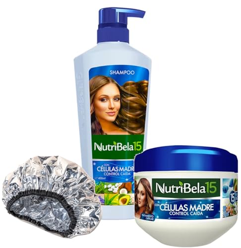 Nutribela 15 Stem Cell Hair Repair Kit + Shampoo + Thermal Cap