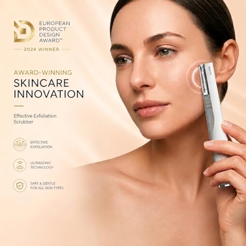 Sonic Dermaplane Razor for Women - Facial Hair & Peach Fuzz Remover