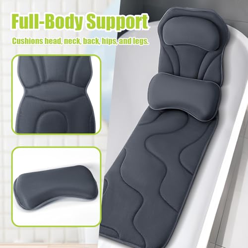 Full Body Bath Pillow with 168 Suction Cups - Spa Support