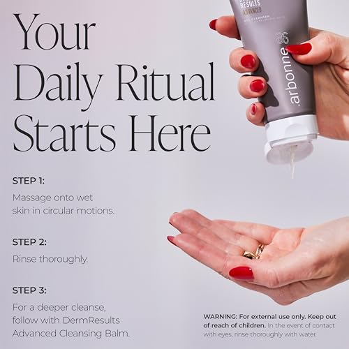 Arbonne DermResults Advanced Gel Cleanser ? Hydrating Daily Face Wash for Women & Men with Hyaluronic Acid and Aloe Vera for Soft, Smooth, Refreshed Skin, 3 fl oz / 90 ml