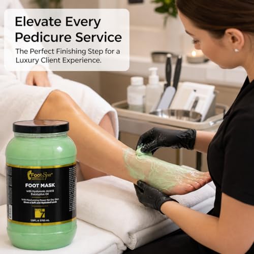 FootSpa Pedicure Recovery Mask - Hyaluronic Acid & Amino Acid, 1 Gallon