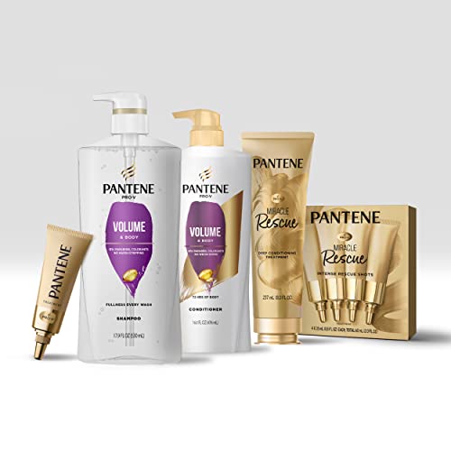 Pantene Volume Shampoo for Fine Hair, Volume & Body, Safe for Color-Treated Hair, 530 ml