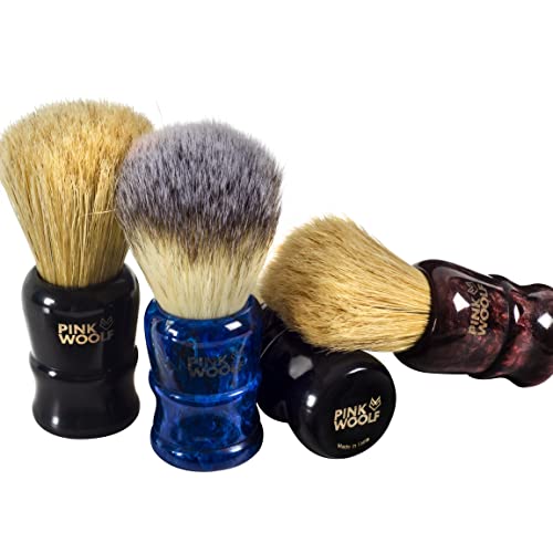 Boar Shaving Brush for Men ? 25mm Knot, Natural Boar Bristles, Exfoliating Wet Shave Brush for Hard Soaps & Traditional Shaving (Break-In Required) | Black Handle