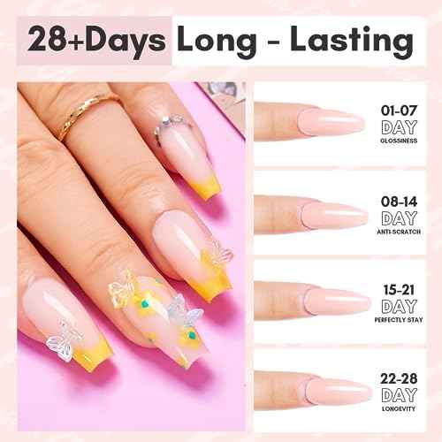 Makartt Poly Nail Gel 50ML Gel Builder for Nails,Light Nude Pink, Gel Nail Extension,Nail Strengthener Hard Gel Color Gel Multifunctional Long-Lasting and Easy to Use for DIY Salon Quality-Peach