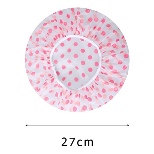 Reusable Waterproof Shower Cap Set - 3 Colors, Elastic Fit with Variation A