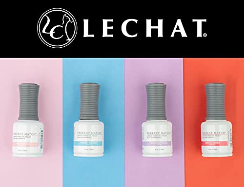 LeChat - Perfect Match Gel Polish - Martini - Misty Silver with Frost Finish - (0.5 Ounce) - Easy Application - Soak Off Formula