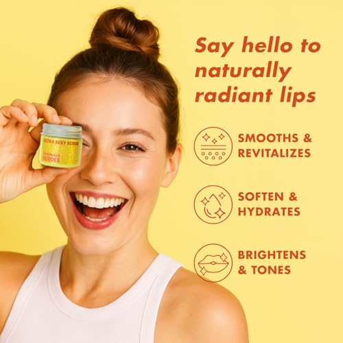 Turmeric Lip Scrub with Vitamin C – Natural Exfoliant for Dry Lips