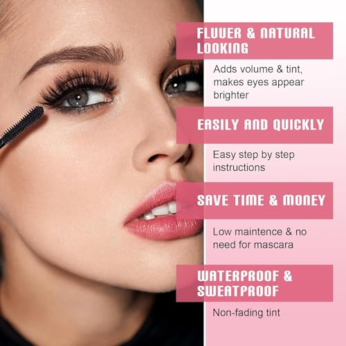 Eyelash & Eyebrow Color Kit - Black Lash & Brow Dye for Home