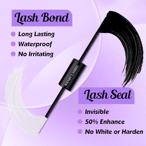 WENDY Lash Extension Kit D Curl 12-16mm Clusters with Glue