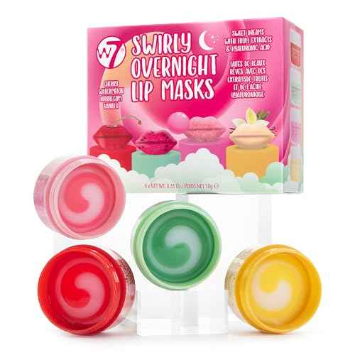 W7 Sweet Dreams Overnight Lip Mask Gift Set - Cherry, Watermelon, Bubblegum & Vanilla - Lip Treatments - Stocking Stuffer