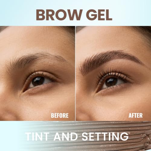 2-Pack Tinted Brow Gel, Waterproof Eyebrow Mascara - 24H Hold