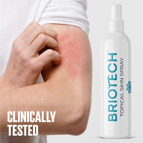 BRIOTECH Pure Hypochlorous Acid Spray, Multi Purpose Topical Body & Facial Mist, Eyelid Cleanser, Support Against Irritation & Redness Relief, Dry Skin & Scalp Treatment, Packaging May Vary, 8 fl oz