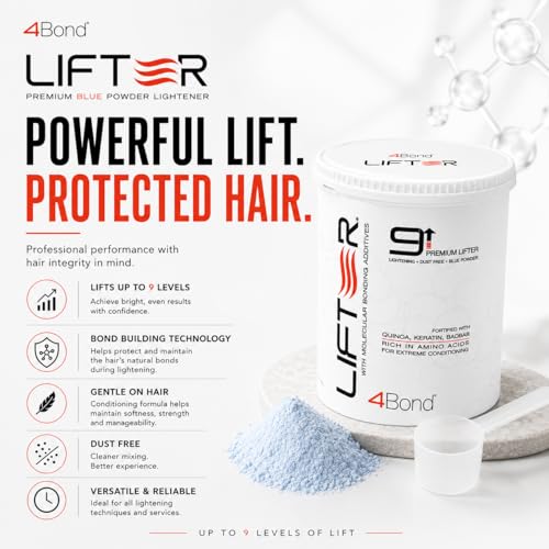 4BOND Premium Hair Bleach Powder | Up To 9 Levels Lift