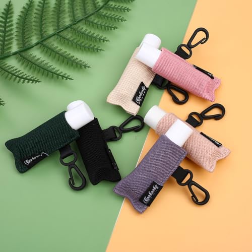 COOKOOKY Chapstick Holder Keychain Cute Minimalist Design Lip Balm Keychain Holder
