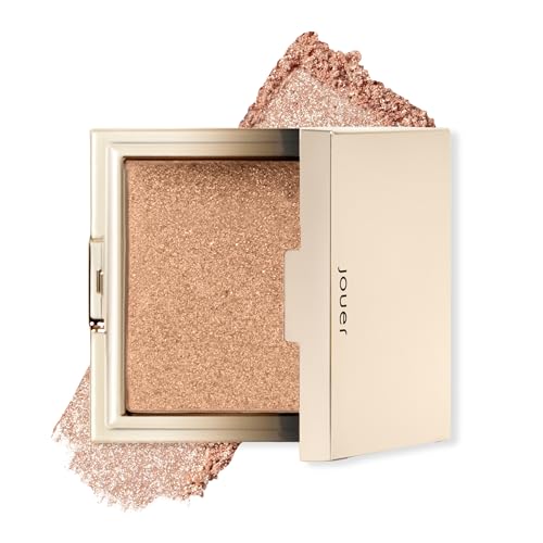 Jouer Powder Highlighter - Highlighter Powder for Face - Luminizer Makeup - Buildable Pigment - Talc, Paraben, Cruelty Free & Vegan - Skinny Dip