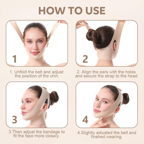 V-Shaped Face Lift Belt - Chin & Jaw Lifting Strap