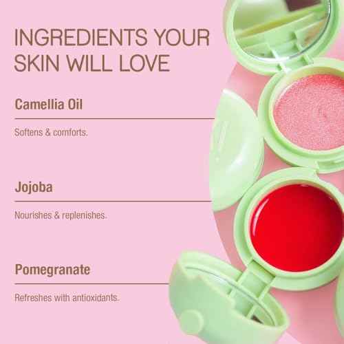 Pixi Beauty LipMask | Tinted Hydrating and Moisturizing Lip Balm Jelly |Lip Gloss Infused with Camellia, Jojoba and Pomegranate | Amore |0.3 fl.oz / 8 g