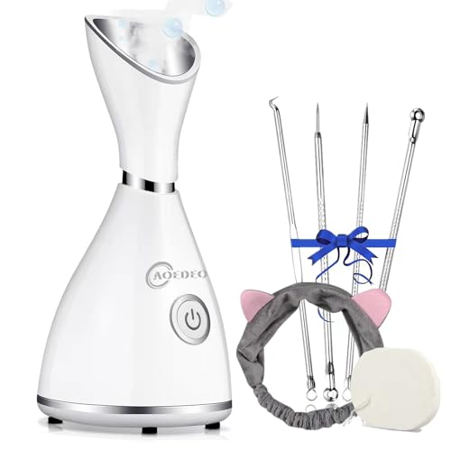 AOEDEO Nano Ionic Face Steamer with Skin Kit - Deep Cleansing & SPA