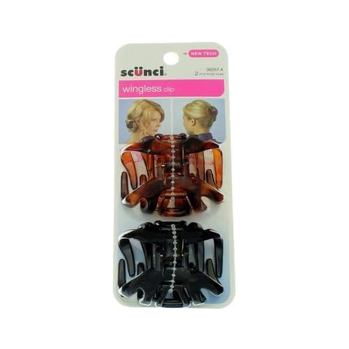 Scunci 3826703A048 Octopus Jaw Clip Assorted Colors 2 Count
