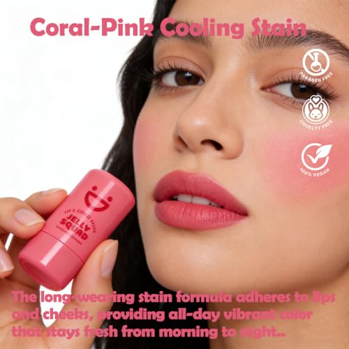 OZ LAB Jelly Tint Lip & Cheek Stain - Cooling Blush Stick