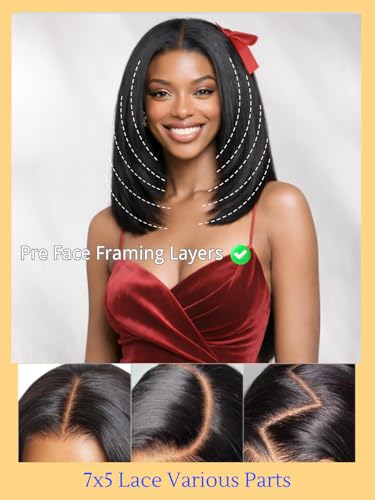 Nadula Yaki Straight Bob Drawstring Wig 10in 180% Density