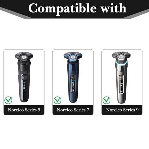 Linkidea Electric Shaver Case, Shaver Stroage Case Compatible with Philips Norelco Series 5, 7, 9, Travel Portable Protection Shaver Bag for Men (Black)