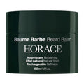 HORACE Beard Balm - Light Hold Beard Nourish for Natural Finish and Easy Rinse - Refillable Balm Jar - Contains Natural Ingredients - No Silicone or Mineral Oils - Vegan, 50?ml
