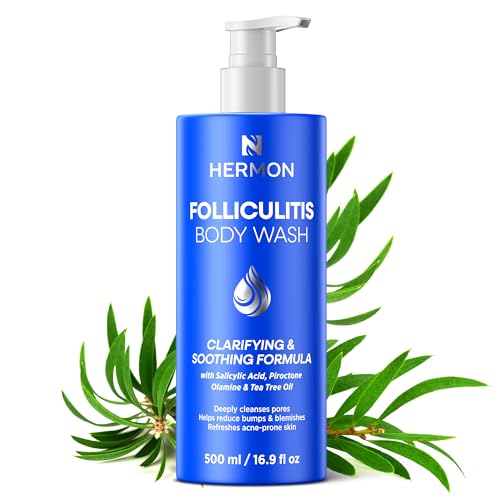 Hermon Folliculitis Body Wash with Tea Tree Oil & Salicylic Acid
