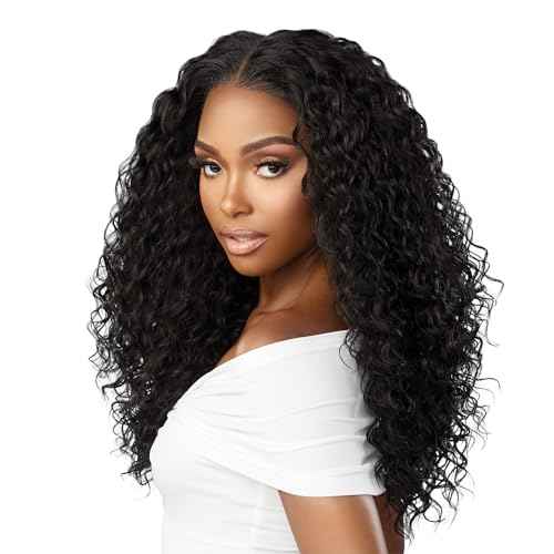 Sensationnel Bare Lace 13X6 Wigs - Unit 2 Lacefrontal Glueless Synthetic 180 Degree Preplucked Hairline (1B OFFBLACK)