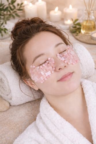 Crystal Under Eye Mask – Rose Quartz Cooling Eye Roller