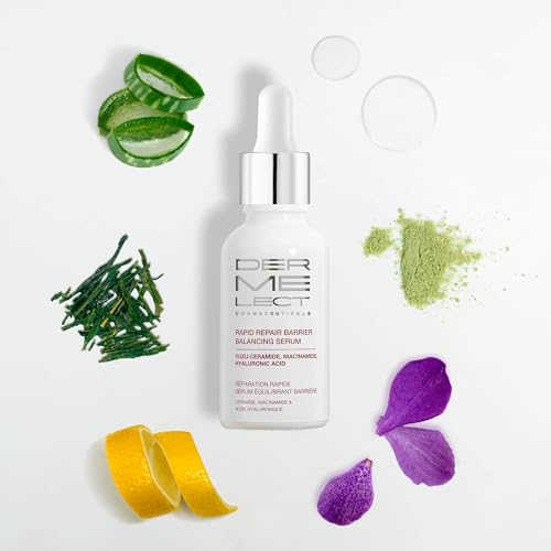 Dermelect Cosmeceuticals Rapid Repair Barrier Balancing Serum ? Super-Hydrating Treatment with Niacinamide, Hyaluronic Acid, Prebiotics, & Antioxidants for Smooth, Radiant Skin 1.0 oz