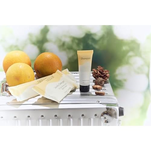 Leak-Proof Travel Size Body Lotion 1.1 Fl.oz/ 30 ml Each 200PCS Bulk Pack of Hotel Lotion Santal and Orange Scent Amenities and Toiletries for Hospitality