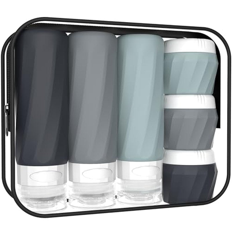6-Piece TSA Approved Travel Toiletries Bottles Set