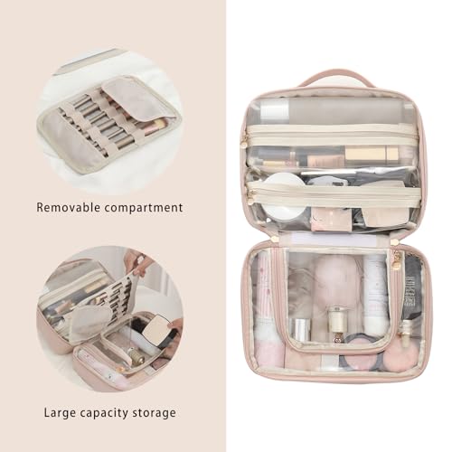 RIGHT AWAY Travel Toiletry Bag for Women - Waterproof Makeup Organizer