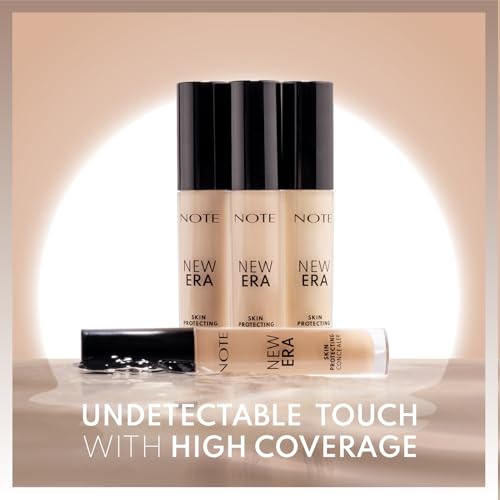 NOTE New Era Skin Protecting Concealer - High Coverage Natural Finish Make Up - Under Eye Concealer Face Makeup and Skincare - 20-0.19 oz