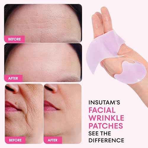 Forehead Wrinkle Patches for Anti-wrinkles: Face Wrinkles Patches For Smoothing Smile Line - Overnight Facial Lift Lines Patches 12prs