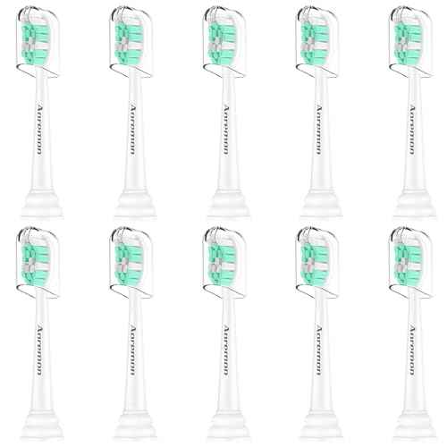 Aoremon Toothbrush Replacement Heads for Philips Sonicare Replacement Heads - Standard Toothbrush Head Compatible with Most Phillips Sonicare Click-on Electric Toothbrushes