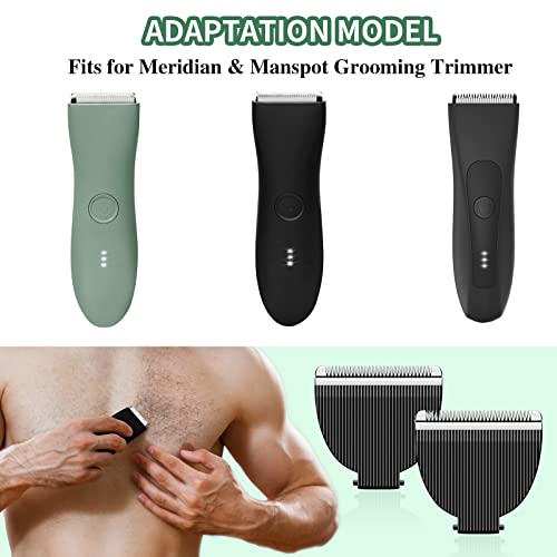 Amorka Replacement Blades for Meridian Body Trimmer, Hygienic Ceramic, 2 Pack