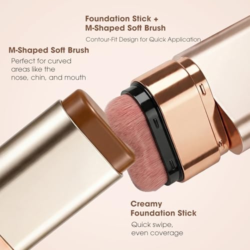 MyTend Full Coverage Foundation Stick with Brush - Natural Beige