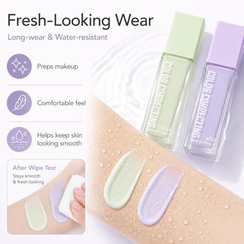 Color Correcting Primer Stick - Green & Purple Concealer Base
