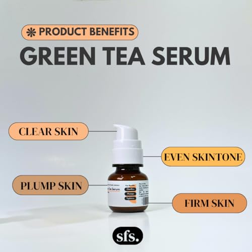 Clarifying Green Tea Hyaluronic Acid Serum for red light therapy with Niacinamide - Skin Repairing and Clarifying Face Serum