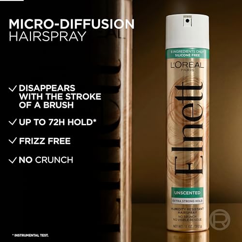 L'Oreal Paris Elnett Unscented Hairspray 11 oz Extra Strong Hold