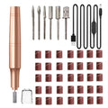 Electric Nail Drill Kit with Bits & Dust Shield - Professional Manicure Pedicure