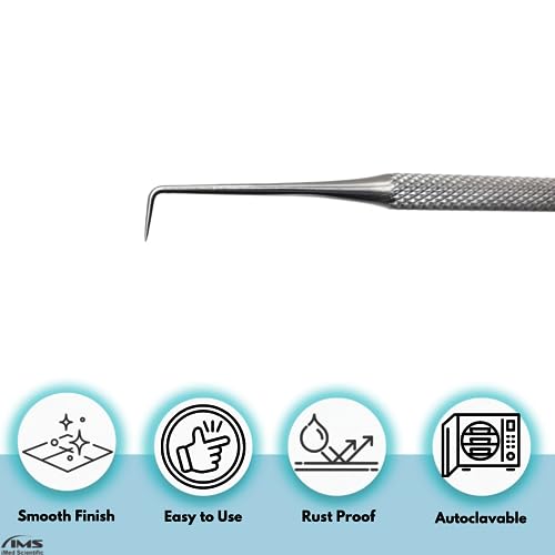 Professional Dental Tartar Scraper Tool Oral Picks to Remove Calculus from Teeth, Plaque Remover, Tooth Scraper for Oral Hygiene Care Made of Stainless Steel (EXP #90)