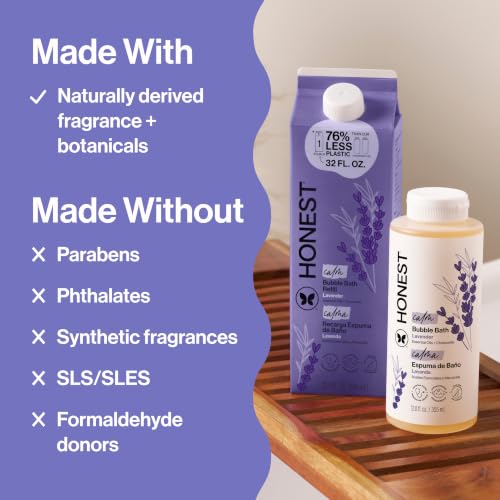 Hypoallergenic Bubble Bath Refill - Lavender Calm, 32 oz