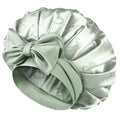 Adjustable Satin Sleep Bonnet with Tie Band for Curly Hair